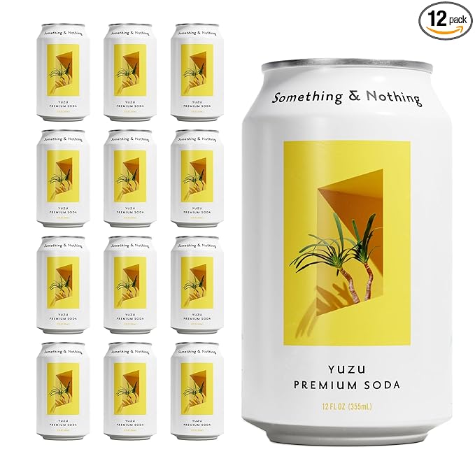 Something & Nothing Yuzu Flavoured Sparkling Water | Lightly Carbonated, Full Flavoured with Added