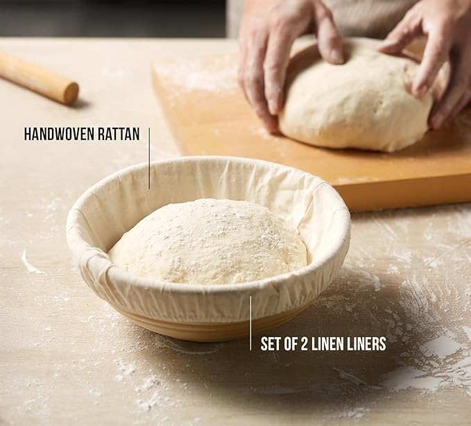 Banneton Bread Proofing Basket, Kook, Sourdough Proofing Bread Basket, Bread Banneton Proofing