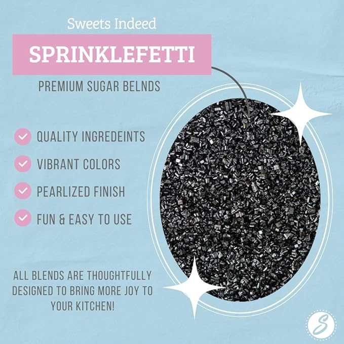 Sweets Indeed Sprinkles, Edible Sprinkle Sugar Mix, Perfect for Cake Decorations, Baking, Ice