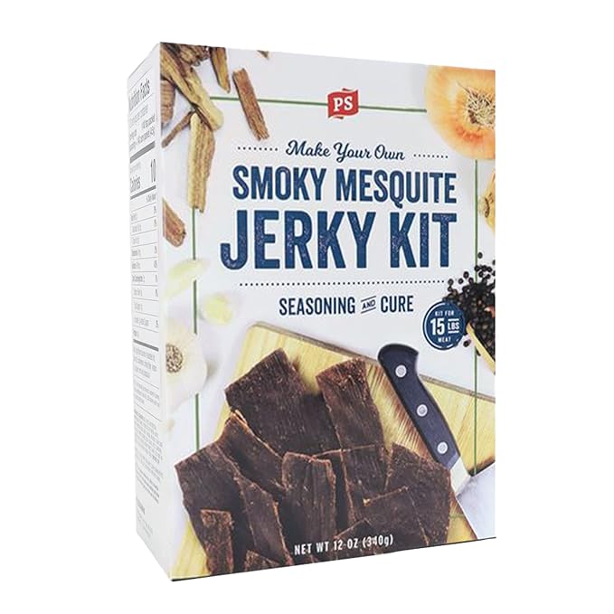 PS Seasoning Jerky Seasoning and Cure Kit (Smoky Mesquite) - Award-Winning DIY Beef Jerky Making