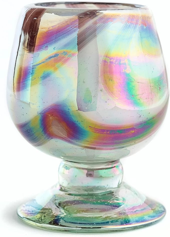 Authentic Mexican Tequila Hand Blown Shot Glasses - Set of 4-2 oz - Mini Glass Snifters - Heavy