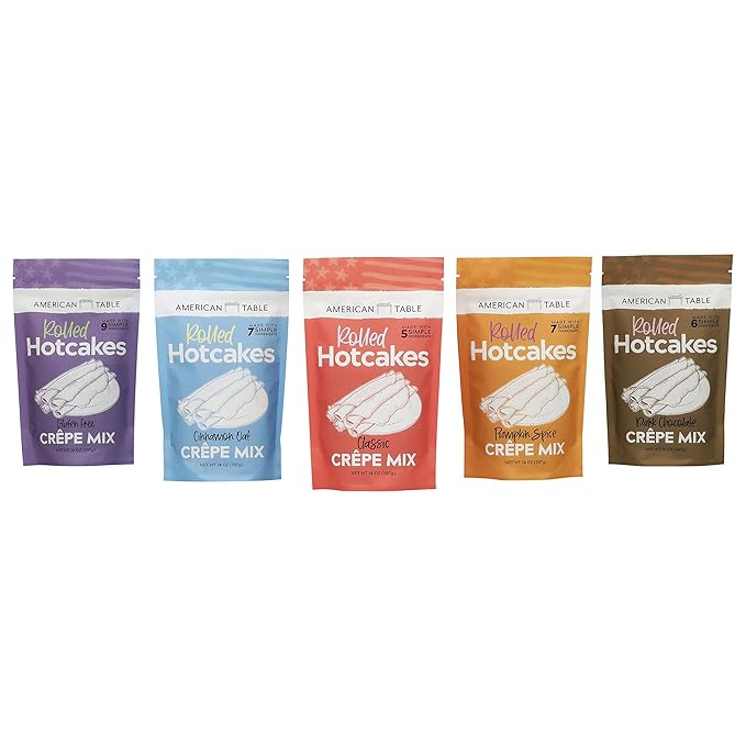 Classic Rolled Hotcakes Crepe Mix by American Table, Made with American-Grown Organic Wheat Flour &