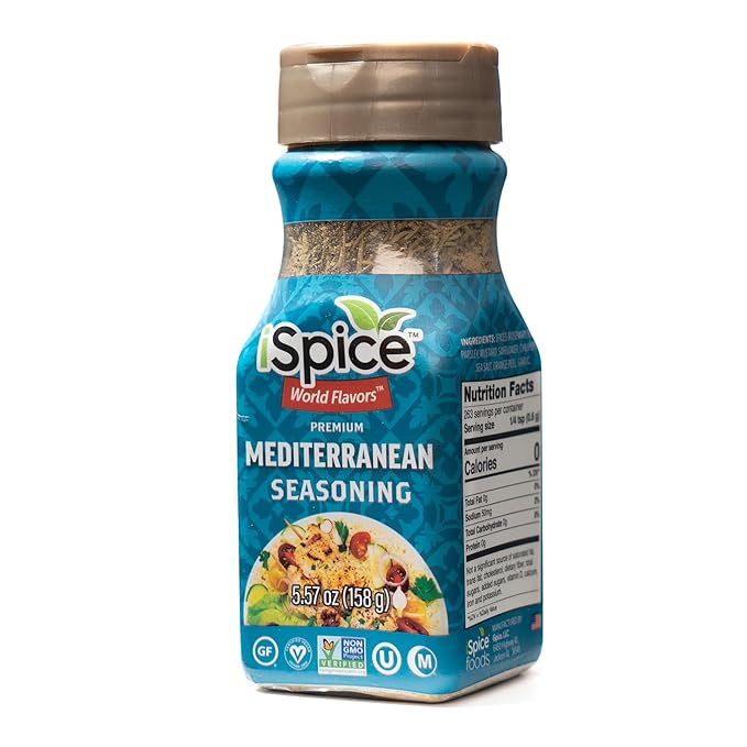 iSpice - MEDITERRANEAN SEASONING World Flavor Super Spice Blend | All Natural | Ready to use as is
