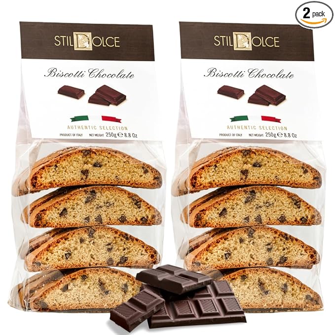 Stildolce Semi-Soft Chocolate Italian Biscotti Cookies| Made in Tuscany, Italy| Classic Gourmet