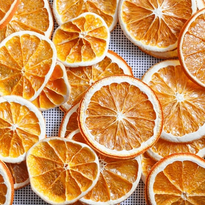 Dehydrated Dried Orange Slices | Orange Wheels | 45 + Servings Approx | 100% Natural No Added