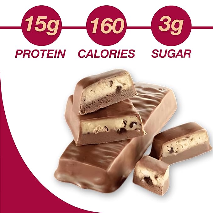 ProtiDIET Cookies and Cream High Protein Bar - 15g Protein - No Trans Fat Meal Replacement Bars