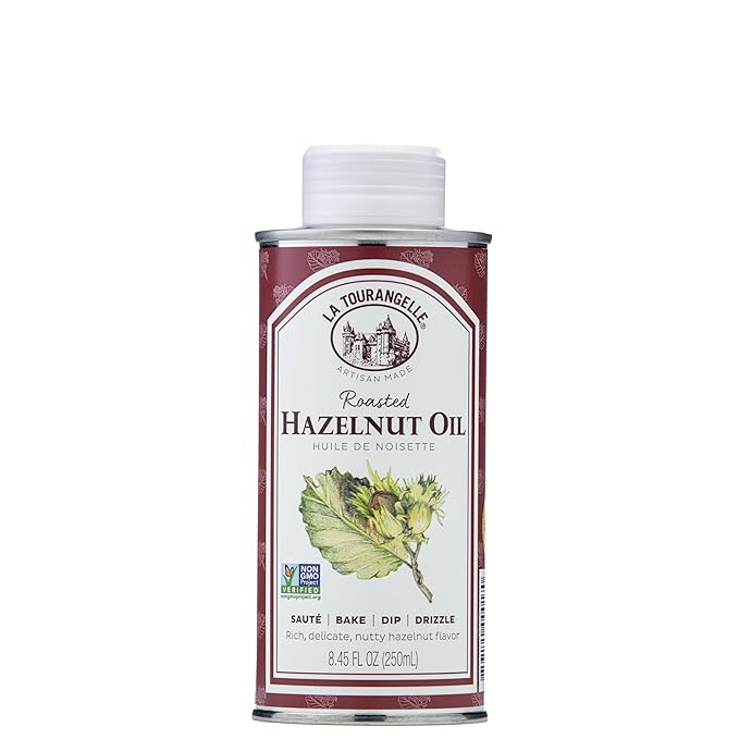 La Tourangelle, Roasted Hazelnut Oil, High-Oleic Oil Great for Baking, Stir-Frying, and