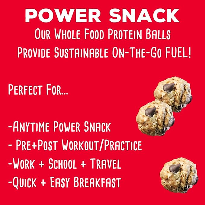 simplyFUEL Ultimate Protein Ball Variety Pack - Whole Food Balls with Probiotics - 8g Protein Snack