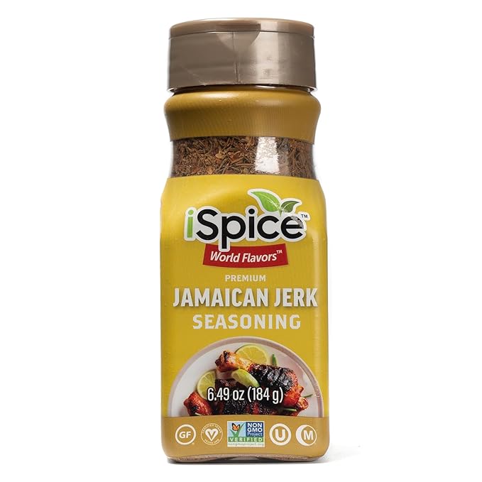 iSpice - JAMAICAN JERK SEASONING World Flavor Super Spice Blend | All Natural | Ready to use as is