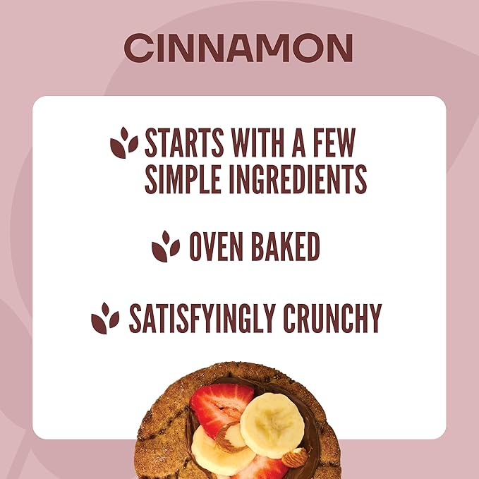 Wasa Cinnamon Crisp Creations, 9.4 oz. (Pack of 8), Large Round Toppable Crackers for Snacking and