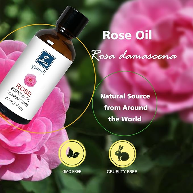 Rose Essential Oil and Jasemine Essential Oil, Floral Scent Oils Home Fragrance Oils for Diffuser