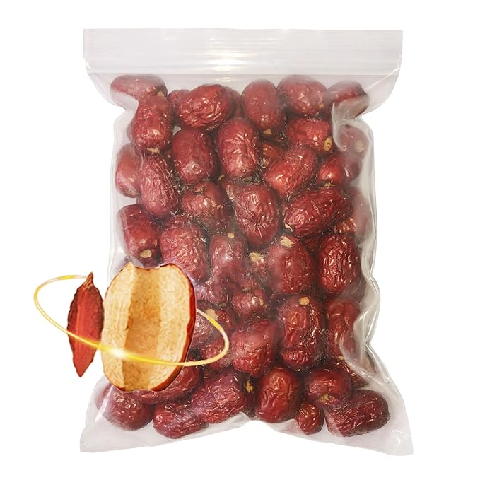 Dried Jujube Dates Pitted Red Date Natural Sweet Chinese 红枣 Dry Jujubees Fruit, Soft & Juicy &