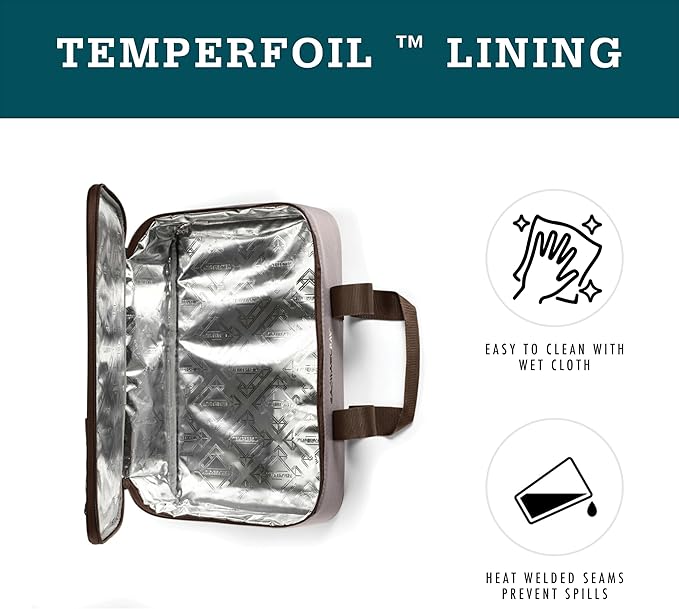 Rachael Ray Lasagna Lugger, Thermal Insulated Casserole Carrier for Hot or Cold Food, Lugger Tote