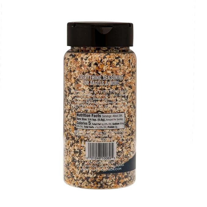 Olde Thompson Everything Bagel Seasoning, Spice and Seasoning Blend, 7.5 Ounce