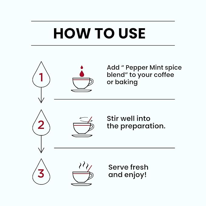 Spice Drop Peppermint Extract - Up to 180 Drops Per Bottle | Tea, Coffee, Cooking, Baking, Dessert