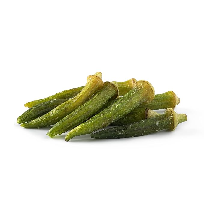 NUTS U.S. - Okra Chips | Sea-Salted | No Color Added and No Sugar Added | Natural | Delicious And