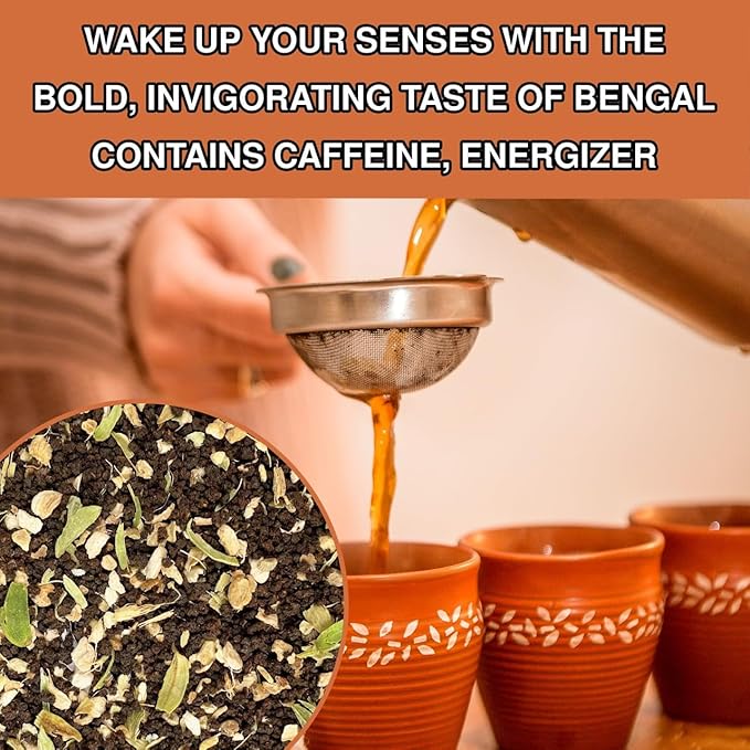 BREWIX, Royal Bengal Masala Chai Tea with Ginger and Cardamom | Loose Leaf CTC TEA (50+ Cups