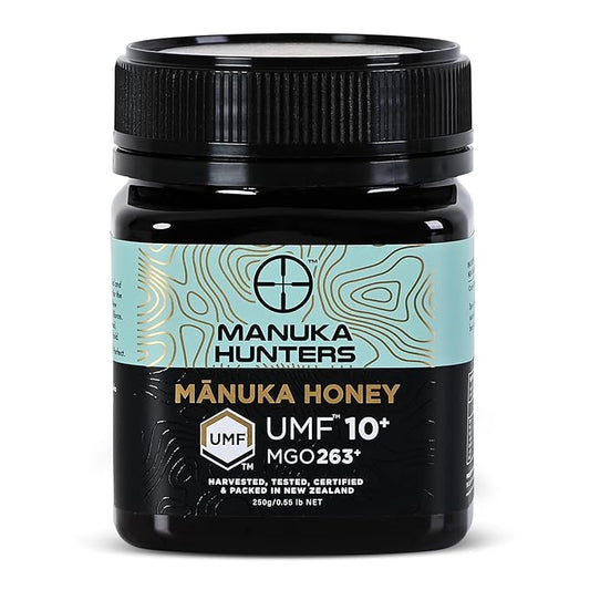 Manuka Hunters UMF 10+/MGO 263+ Certified New Zealand Manuka Honey - 100% Pure Natural Sweetener