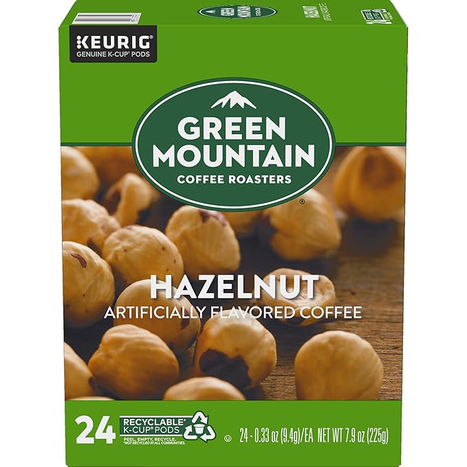 Green Mountain Coffee Roasters Hazelnut Coffee, Keurig Single-Serve K-Cup pods, Light Roast, 96