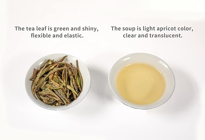 TIAN HU SHAN Premium White Tea Loose Leaf, Original Bai Mu Dan with a Light & Fresh Delicate