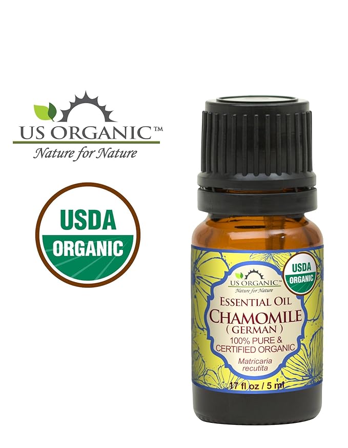 US Organic 100% Pure Blue Chamomile (German) Essential Oil - USDA Certified Organic, Steam