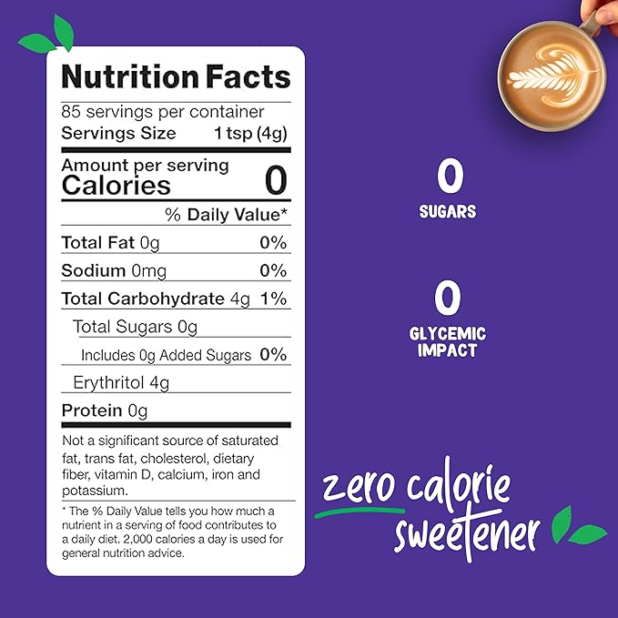 Pyure Organic Stevia Blend | Granulated Sugar Substitute with Zero Calories & Carbs | Keto