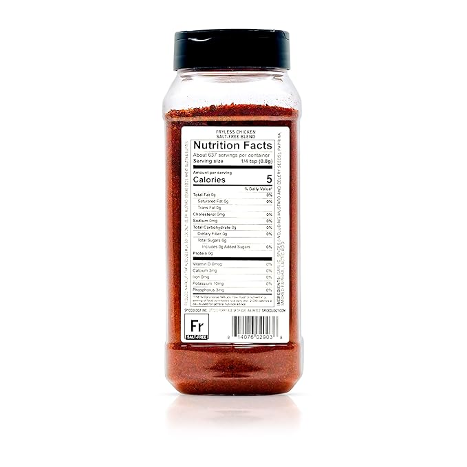 Spiceology ??Fryless Chicken Salt-Free Seasoning ??Bold Blend of Garlic, Mustard Seed, Celery Seed