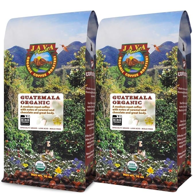 Low Acid Organic Coffee ??Whole Bean, Mold-Free & Stomach Friendly by Java Planet, Guatemalan