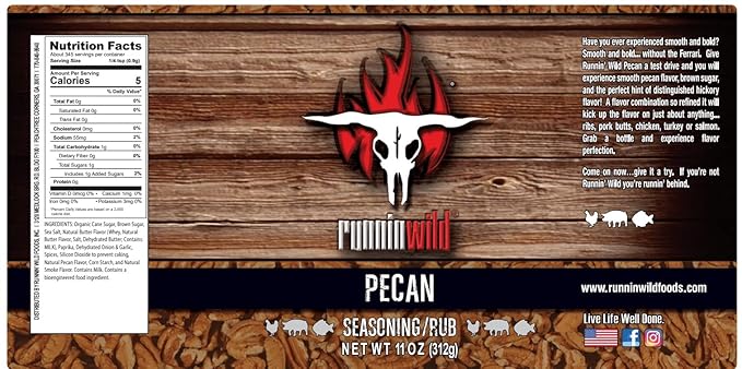 Gourmet Pecan Rub | Pecan BBQ Seasoning Rub for Turkey, Pork, Ribs, Chicken and Salmon | No