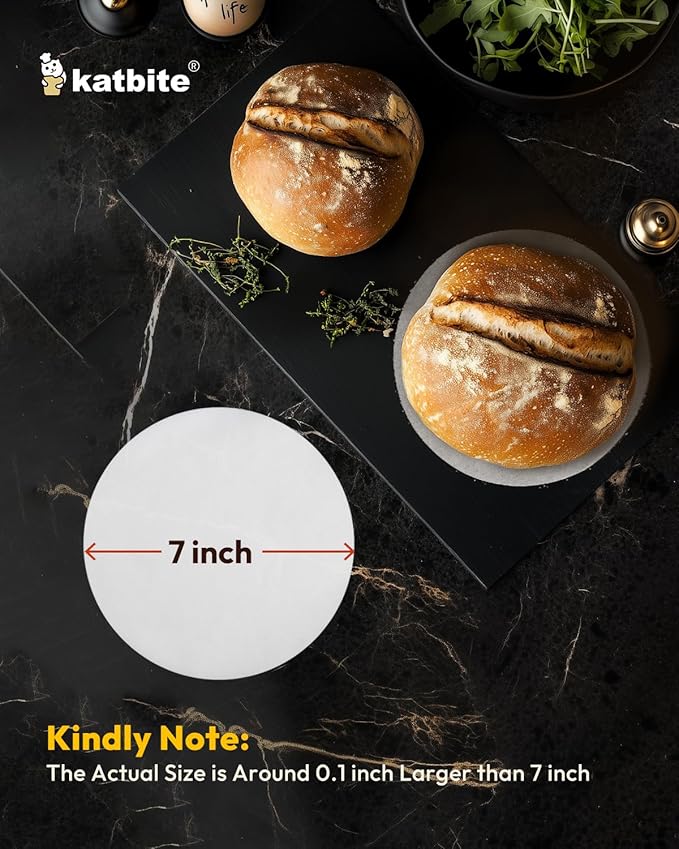 Katbite 7 Inch Round Parchment Paper, 200Pcs Parchment Rounds, Heavy Duty & Non-stick for Cake