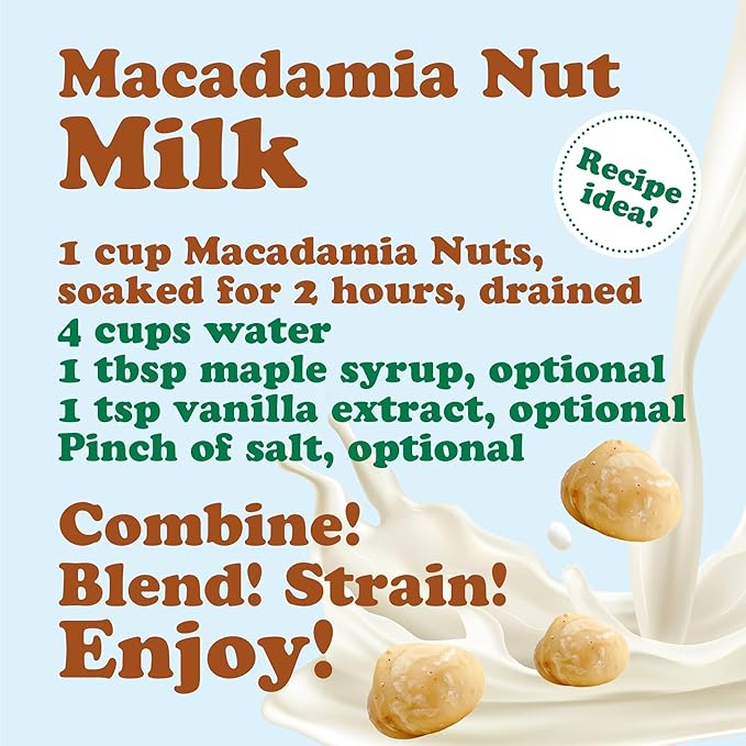 Whole Macadamia Nuts, 12 Pounds — Non-GMO Verified, Raw, Unsalted, Unroasted, Keto Friendly
