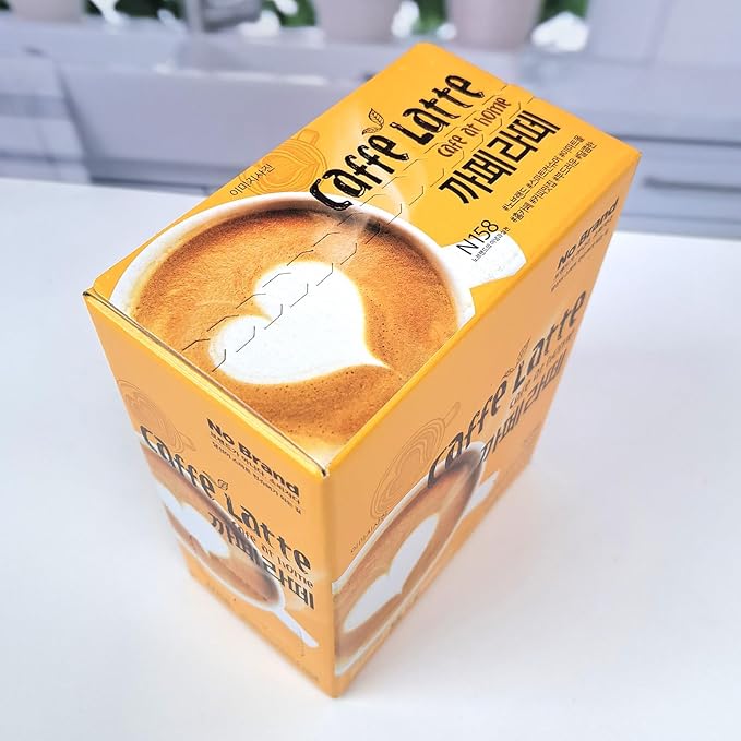 COELO Caffe Latte Coffee Mix 30Pack x 13g (Total 13.7oz) Premium Korean Instant Coffee Milk
