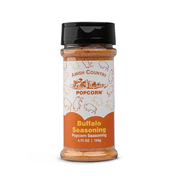 Amish Country Popcorn | 5 Pack Seasoning Bundle | Buffalo, Garlic Parmesan, Jalepeno Cheddar, Dill