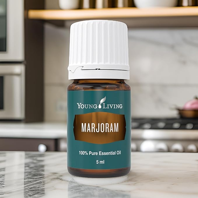 Young Living - Marjoram Essential Oil 5 ml | Soothing Muscle Relief | Aromatherapy for Relaxation |
