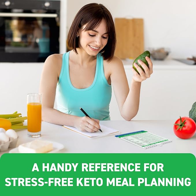 Keto Cheat Sheets Magnets Booklet - Keto Gifts for Women - Keto Diet Beginners Guide - Keto Food
