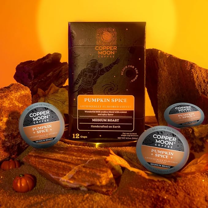 Copper Moon Single Serve Coffee Pods for Keurig K-Cup Brewers, Medium Roast, Pumpkin Spice Blend