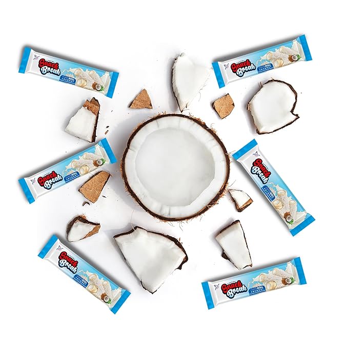 Snack Break Coconut Wafer Rolls, Rolled Wafer Cookies, Coconut Coated Delicious Snack, Individually