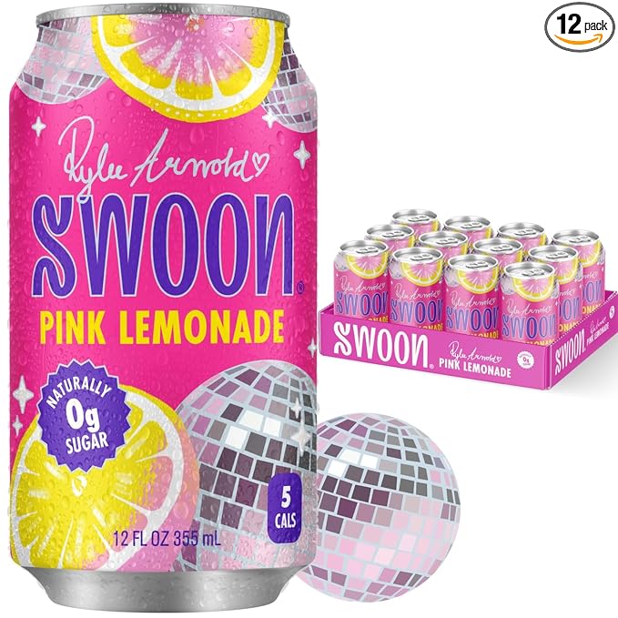 Swoon Pink Lemonade - Low Carb, Paleo-Friendly, Gluten-Free Keto Drink - Sugar Free Strawberry