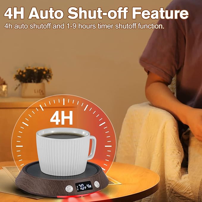 Coffee Mug Warmer – 55W Fast Heating Coffee Warmer, 3 Temperature Settings up to 170℉ with LED