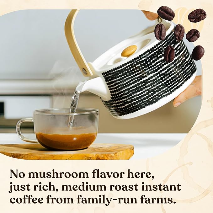 Four Sigmatic Organic Mushroom Coffee | Instant Mushroom Coffee Mix with Lion's Mane, Chaga and