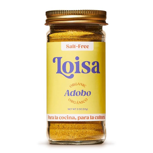 Loisa SALT-FREE Adobo Seasoning, USDA Organic, Non-GMO, No-MSG, No Preservatives, No Artificial