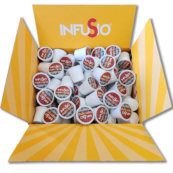 InfuSio Chicory Coffee Pods for Keurig, 96 Count