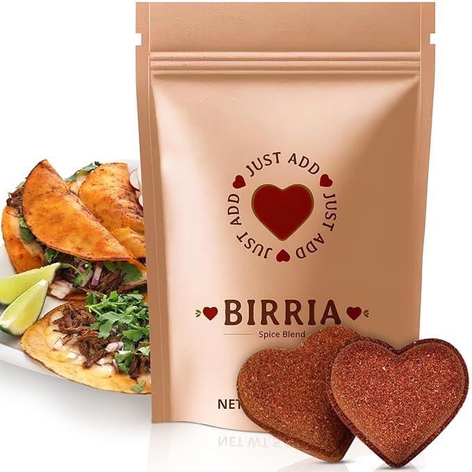 Just Add Luv Authentic Birria Spice Bomb Seasoning - Mexican Spice Mix with Chiles Herbs Spices