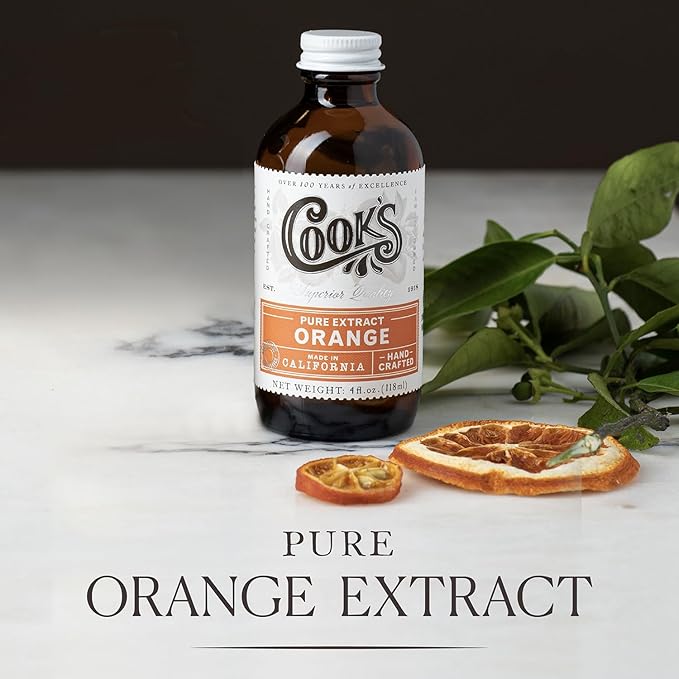 Cook's Pure Orange Extract From Florida Oranges | For Ice Cream, Cakes, Breads, Cookies and Drinks