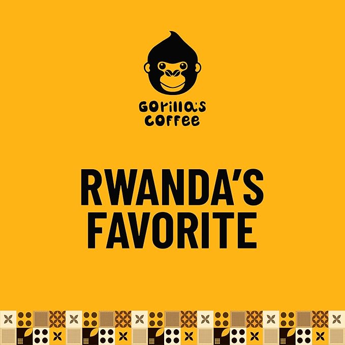 Gorilla's Coffee 100% Arabica - Medium Roast Whole Bean Coffee, Fair Trade, Full Bodied, with Notes