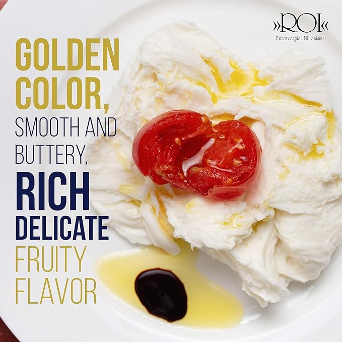 Roi Extra Virgin Olive Oil from Italy - Cucina Ligurian Olive Oil from Italy, First Cold Pressed