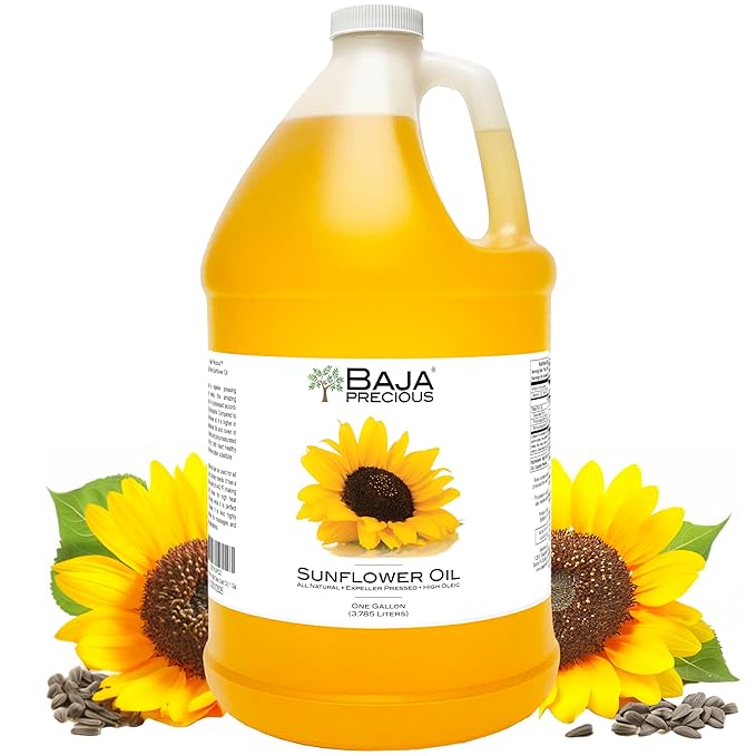 Baja Precious - High Oleic Sunflower Oil, 1 Gallon Jug - Expeller Pressed, Wonderful in the