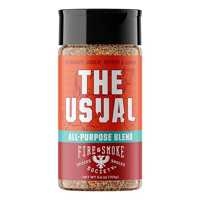 Fire & Smoke Society The Usual All Purpose BBQ Seasoning | BBQ Rubs for Smoking and Grilling |