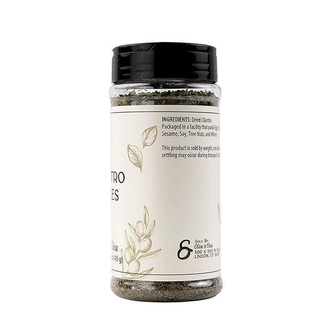 Olive & Vine Cilantro Flakes, Fresh & Zesty, For Tacos & Salsas, Rich Tradition, Authentic Taste