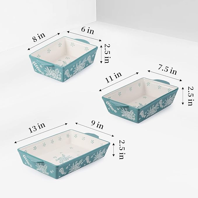 Wisenvoy Casserole Dishes For Oven Baking Dish Ceramic Casserole Dish Lasagna Pan Baking Dishes For
